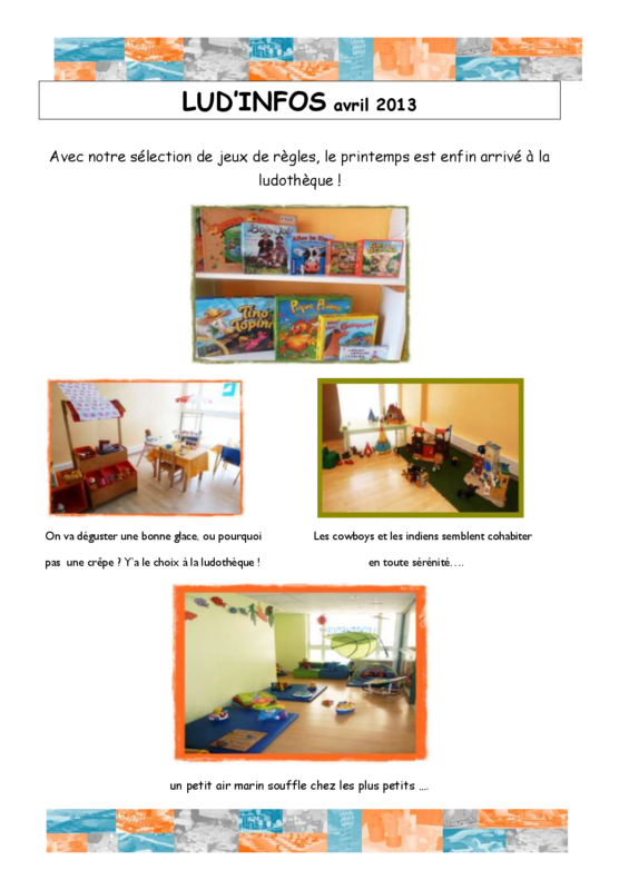 newsletter avril 2013