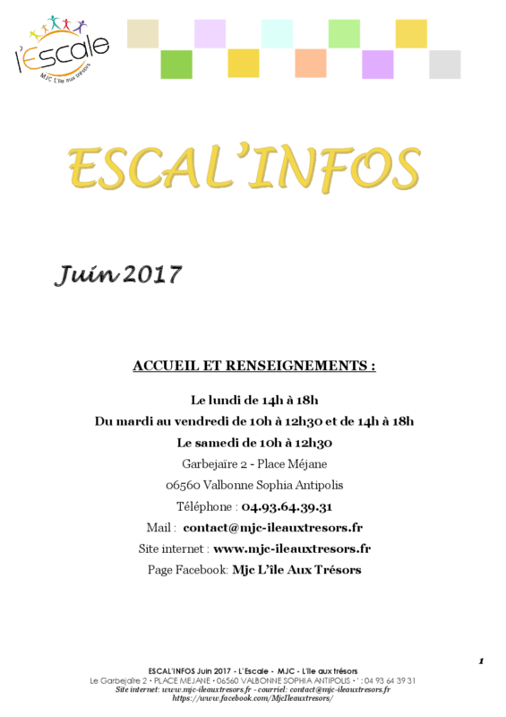 Escal’infos Juin 2017