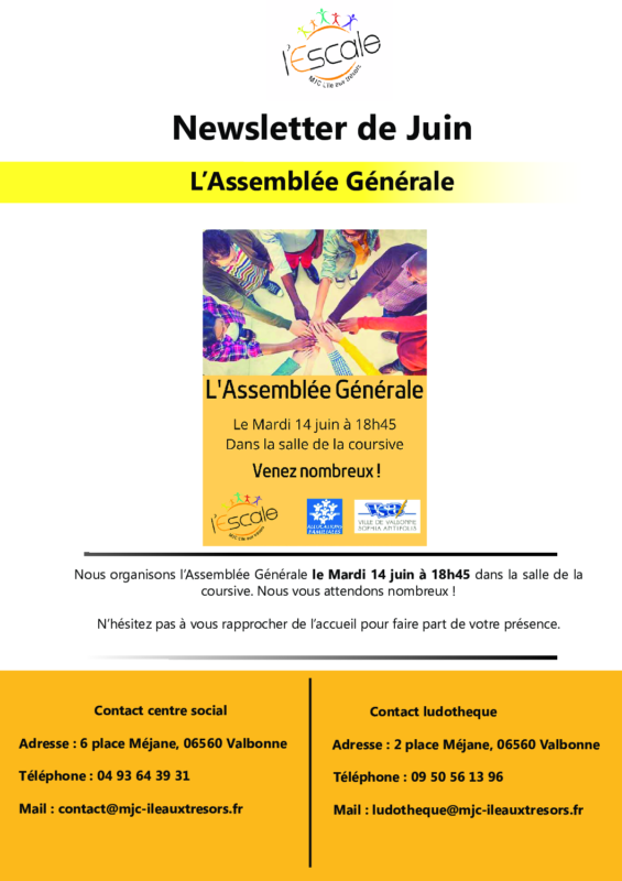 Newsletter de Juin