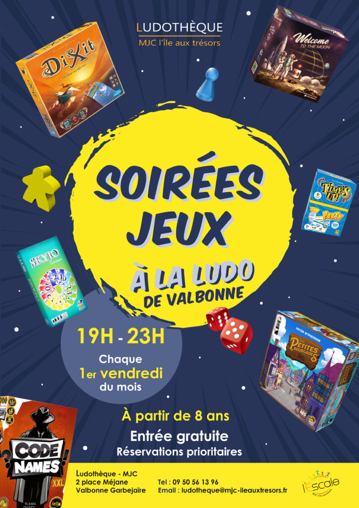 Affiche soirees jeux